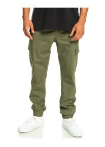 Cargohose Quiksilver "MW Cuffed", Herren, Gr. 31SM, gr&uuml;n (four leaf clover), [Hauptstoff] 98% Baumwolle, 2% Elasthan, Hosen Cargohose