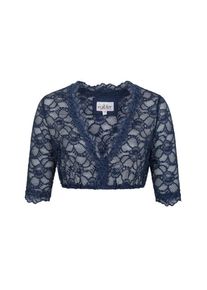 N&uuml;bler Dirndlbluse N&Uuml;BLER "Dirndlbluse 3/4 Arm Laura", Damen, Gr. 38, blau, Obermaterial: 89% Polyacryl PAN recyc.. 11% Elasthan EL., Blusen Dirndlbluse