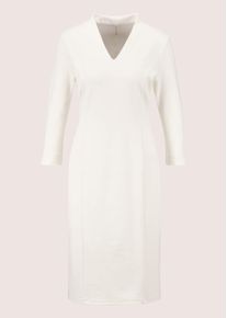 Madeleine Mode Sommerkleid MADELEINE "Kleid Kleid mit 3/4-&Auml;rmeln", Damen, Gr. 34, N + K Gr, wei&szlig; (wollwei&szlig;), Obermaterial: 70% Viskose CV. 25% Polyamid PA. 5% Elasthan EL., Modern, normal, Kleider Sommerkleid