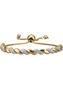 Armband Firetti "Schmuck Geschenk Silber 925 Armschmuck Armkette", silber (gelbgoldfarben, silberfarben), Armb&auml;nder, Damen, 23cm, Diamanten Silber 925 (Sterlingsilber), Diamanten, Silber 925 (Sterlingsilber), Armband, mit Diamant