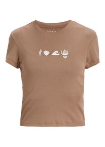 T-Shirt Roxy "Beach Love", Damen, Gr. L, portabella, Obermaterial: 100% Walkfrottier;, Shirts T-Shirt