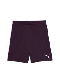 Trainingsshorts Puma "TEAMGOAL SHORTS", Damen, Gr. M, N-Gr, midnight plum, Puma wei&szlig;, Interlock, Obermaterial: 100% Polyester, unifarben, regular fit kniefrei, Hosen Trainingsshorts, aus Polyester, kniefrei, mit Interlock-Material, modernes Design