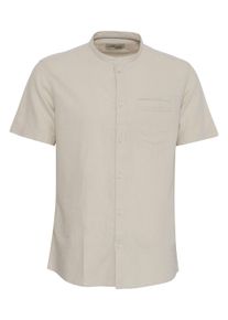 Kurzarmshirt 11 Project "Kurzarmhemd PROcke", Herren, Gr. S, beige (oatmeal), Obermaterial: 58% Leinen LI. 42% Viskose CV., Hemden Kurzarmshirt