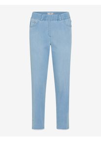Raphaela by Brax Damen Schlupfhose Style CAVINA FRINGE BLEACHED LIGHT BLUE SLIGHTUSED, denim hellblau, Gr. 36