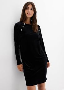 bonprix 2-in-1 festliches Umstands- und Stillkleid aus weichem Samt, schwarz, Gr.44/46 (L), Samtkleid f&uuml;r die Schwangerschaft und danach