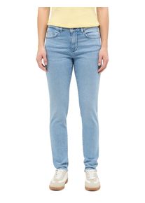 Slim-fit-Jeans Mustang "Damen Style Shelby Slim", Damen, Gr. 29, L&auml;nge 32, 302 mittelblau, Jeans Slim-fit-Jeans