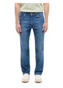 Straight-Jeans Mustang "Herren Style Tramper Straight", Damen, Gr. 40, L&auml;nge 36, 502 mittelblau, Jeans Straight-Jeans