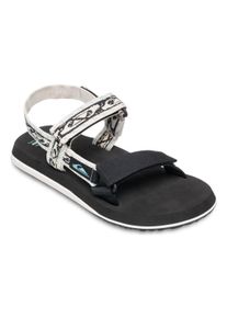 Sandale Quiksilver "Monkey Caged", Damen, Gr. 9(42), schwarz-wei&szlig; (schwarz, wei&szlig;), Obermaterial:Obermaterial: Textil [Chemiefaser] / Au&szlig;ensohle: Gummi;, Schuhe Sandale
