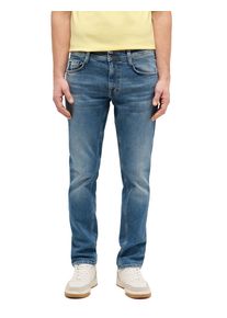 Slim-fit-Jeans Mustang "Herren Style Oregon Slim", Damen, Gr. 29, L&auml;nge 32, 683 mittelblau, Denim/Jeans, 99% Baumwolle, 1% Elasthan, unifarben, slim fit, Jeans Slim-fit-Jeans