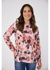 LIEBLINGSST&Uuml;CK Schlupfbluse LIEBLINGSST&Uuml;CK "OnellaL", Damen, Gr. 46, bunt (mehrfarbig), Web, Obermaterial: 100% Lyocell, bedruckt, gemustert, mehrfarbig, Manschette, Blusen Schlupfbluse, mit Allover Druck