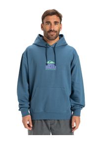 Hoodie Quiksilver "APOG Heritage", Herren, Gr. S, blau (real teal), Obermaterial: 100% Walkfrottier;, Sweatshirts Hoodie