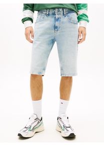 Shorts Tommy Jeans "RONNIE", Damen, Gr. 30, N-Gr, denim light, Denim/Jeans, Obermaterial: 99% Baumwolle, 1% Elasthan, unifarben, regular fit kurz, Hosen Shorts, Regular fit mit Taschen