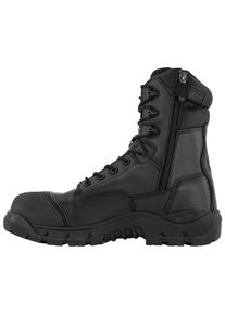 Schn&uuml;rschuh MAGNUM "MAGNUM Work &ndash; Sicherheitsmodelle Precision Rigmaster Sz Ct Cp Wp", Herren, Gr. 48, Normalschaft, schwarz, Vollnarbenleder, PU, TPU, Schuhe Schn&uuml;rschuh