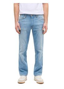 Straight-Jeans Mustang "Herren Style Tramper Straight", Damen, Gr. 40, L&auml;nge 32, 402 mittelblau, Jeans Straight-Jeans
