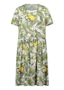 Bodykleid Cartoon "Casual-Kleid mit Eingrifftaschen", Damen, Gr. 42, EURO, cream, gr&uuml;n, Obermaterial: 100% Viskose CV., Kleider Bodykleid