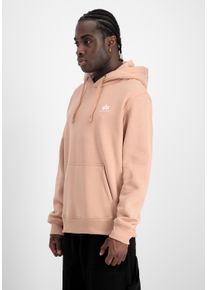 Hoodie Alpha Industries "Basic Hoodie SL", Herren, Gr. XL, orange (dusty coral), Obermaterial: 80% Baumwolle, 20% Polyester, regular fit, Sweatshirts Hoodie