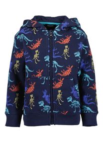 Sweatjacke Blue Seven "Blue Seven", Jungen, Gr. 98, 5649, ultramarin aop, 80% Baumwolle, 20% Polyester, normal normal, Rundhals, normaler Saum, Sweatjacken Sweatjacke