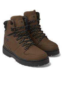 Stiefel DC Shoes "Peary Tr", Damen, Gr. 9,5(42,5), braun (braun, schwarz), Obermaterial:Obermaterial: Leder (Kuh) / Futter: Textil / Au&szlig;ensohle: Gummi;, Schuhe Stiefel