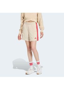 Shorts adidas Sportswear "STADIUM MESH", Damen, Gr. L, N-Gr, crystal linen, pure ruby, Obermaterial: 100% Polyester, Hosen Shorts