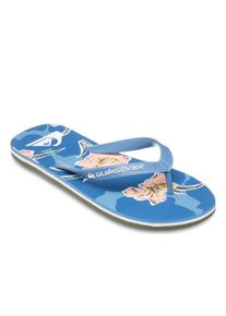 Sandale Quiksilver "Molokai Art 25", Herren, Gr. 11 (44), blau (coronet blau backyards), Obermaterial:Obermaterial: Synthetik / Laufsohle: Moosgummi;, Schuhe Sandale