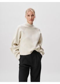 Strickpullover LEGER "Heather, LeGer by Lena Gercke", Damen, Gr. 42, schwarz, Strick, Obermaterial: 48% Viskose, 26% Polyamid, 26% Polyester, unifarben, loose fit normal, Rundhals, eingesetzt gerader Abschluss, Pullover Strickpullover, Loose fit mit Rundhalsausschnitt