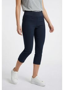 Caprileggings Freequent "FQSHANTAL-CA-POWER", Damen, Gr. XS, N-Gr, grau (salute), Web, Obermaterial: 76% Viskose, 21% Polyamid, 3% Elasthan, unifarben, skinny fit 3/4-L&auml;nge, Hosen Caprileggings, mit extra breitem Bund