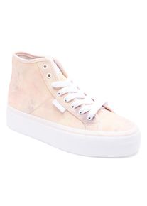 Sneaker DC Shoes "Manual Hi Platform", Damen, Gr. 5(36), orange (peach parfait), Obermaterial:Obermaterial: Textil (Walkfrottier) / Futter: Textil / Au&szlig;ensohle: Gummi;, Schuhe Sneaker