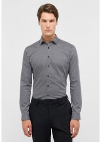 Langarmhemd Eterna "SUPER SLIM", Damen, Gr. 42, Normalgr&ouml;&szlig;en, anthrazit, Twill, 100% Baumwolle, schmal, Manschette, Hemden Langarmhemd, NON IRON (b&uuml;gelfrei)
