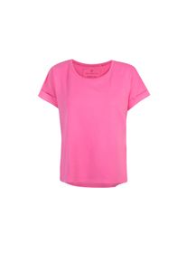 LIEBLINGSST&Uuml;CK Rundhalsshirt LIEBLINGSST&Uuml;CK "CamilaEp", Damen, Gr. S (36), pink (lovely pink), Jersey, Obermaterial: 100% Baumwolle, clean, unifarben, regular fit taillenbedeckt, Rundhals, Umschlagbund, Shirts Rundhalsshirt, aus reiner Baumwolle