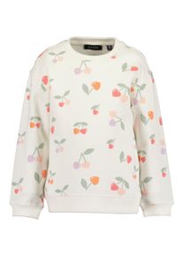 Sweater Blue Seven "Blue Seven M&auml;dchen Sweatshirt langarm mit B&uuml;ndchen", M&auml;dchen, Gr. 116, 0110, sanftes wei&szlig;, 100% Baumwolle, normal normal, Rundhals, gerader Abschluss, Sweatshirts Sweater