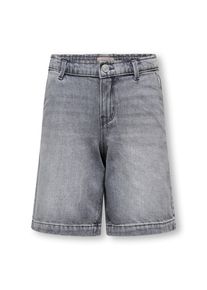 Jeansshorts KIDS Only "KOGCOMET WIDE LONG SHORTS DNM DIA NOOS", Jungen, Gr. 158, N-Gr, medium grau denim, Denim/Jeans, Obermaterial: 100% Baumwolle, unifarben, relaxed fit knielang, Jeans Jeansshorts
