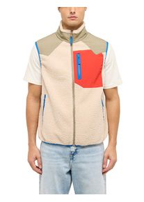 Kurzweste Mustang "Herren Style Weston", Damen, Gr. XL, beige, Web, 100% Polyester, regular fit, Westen Kurzweste