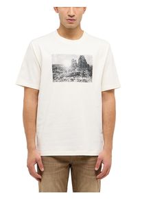 Kurzarmshirt Mustang "Herren Style Austin", Damen, Gr. XL, sanftes wei&szlig;, Jersey, 100% Baumwolle, Rundhals, Shirts Kurzarmshirt