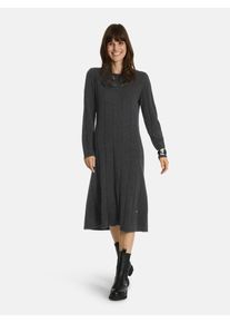 LIEBLINGSST&Uuml;CK Strickkleid LIEBLINGSST&Uuml;CK "BerikaL", Damen, Gr. 38, L&auml;nge 30, anthrazit, Strick, Obermaterial: 100% Wolle, clean, unifarben, Midi, Rundhals, Kleider Strickkleid, aus reiner Wolle
