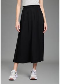 Maxirock Laura Scott, Damen, Gr. 46, schwarz, Web, Obermaterial: 100% Viskose, unifarben, R&ouml;cke Maxirock, mit bequemem Komfortbund und Gummizug