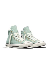 Sneaker Converse "CHUCK TAYLOR ALL STAR SUEDE", Damen, Gr. 45, thyme again, egret, schwarz, Leder, Schuhe Sneaker