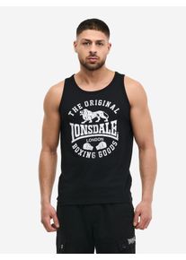 Tanktop Lonsdale "BOWES", Herren, Gr. XL, schwarz, wei&szlig;, Obermaterial: 100% Baumwolle, Tops Tanktop, sportlicher Stil, f&uuml;r Sportmode und Streetwear