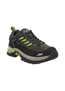 Wanderschuh CMP "RIGEL 2.0 LOW TREKKING SHOES WP", Herren, Gr. 47, pine, mela, Leder, Synthetik, Schuhe Wanderschuh