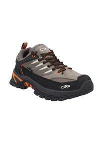 Wanderschuh CMP "RIGEL 2.0 LOW TREKKING SHOES WP", Herren, Gr. 47, deserto, flame, Leder, Synthetik, Schuhe Wanderschuh