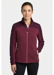Funktionsjacke Killtec "KOS 71 WMN FLX JCKT", Damen, Gr. 46, beaujolais, Obermaterial: 100% Polyester, Jacken Funktionsjacke, mit Stehkragen, mit Seitentaschen und Armtasche mit Zipper