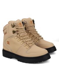 Stiefel DC Shoes "Peary Tr", Damen, Gr. 10,5 (44), schwarz (tan, schwarz), Obermaterial:Obermaterial: Leder (Kuh) / Futter: Textil / Au&szlig;ensohle: Gummi;, Schuhe Stiefel