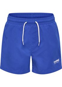 Badeshorts Hummel "HMLJR REG BOARD SHORTS", Jungen, Gr. 164, N-Gr, dazzling blau, Obermaterial: 100% Polyester, Badehosen Badeshorts, mit String zur Regulierung, aus Polyester, sportlicher Stil