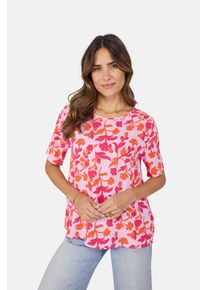 LIEBLINGSST&Uuml;CK Schlupfbluse LIEBLINGSST&Uuml;CK, Damen, Gr. 48, rosa (rosa gemustert), Obermaterial: 100% Viskose, bedruckt, gebl&uuml;mt, gemustert, mehrfarbig, figurumspielend Po-bedeckend, Rundhals, Blusen Schlupfbluse, mit Allover Print