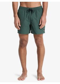 Badeshorts Quiksilver "EVERYDAY VOLLEY 15", Herren, Gr. S (48), N-Gr, forest heath, Web, Polyester, kontrastfarbene Details, unifarben, Badehosen Badeshorts, sportliche Schnittform, f&uuml;r Erwachsene, schnelltrocknendes Material