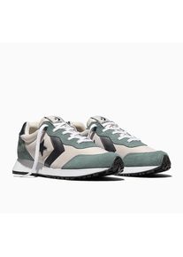 Sneaker Converse "OMEGA TRAINER SUEDE", Damen, Gr. 44, classic ecru, mineral brew, wei&szlig;, Leder, Textil, Schuhe Sneaker