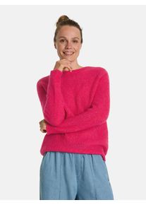 LIEBLINGSST&Uuml;CK Strickpullover LIEBLINGSST&Uuml;CK "Babro", Damen, Gr. 48, bubblegum, Strick, Obermaterial: 50% Alpaka, 28% Polyester, 22% Wolle, clean, unifarben, regular fit normal, Rundhals, Strickb&uuml;ndchen, Pullover Strickpullover, mit Alpakawolle