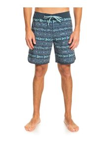Boardshorts Quiksilver "Surfsilk Scallop 18", Herren, Gr. 28(XS), blau (midnight navy), Obermaterial:53% Microfaser, 35% Microfaser, 12% Elasthan;, Hosen Boardshorts