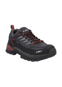 Wanderschuh CMP "RIGEL 2.0 LOW TREKKING SHOES WP", Herren, Gr. 47, titanio, ferrari, Leder, Synthetik, Schuhe Wanderschuh
