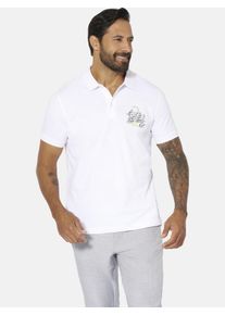 Poloshirt Jan Vanderstorm "Poloshirt MAUNOR", Herren, Gr. 6XL, wei&szlig;, Obermaterial: 100% Baumwolle CO., Shirts Poloshirt