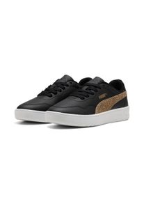 Sneaker Puma "COURT LALLY TOPCAT", Damen, Gr. 38, Puma schwarz, toasted almond, Synthetik, Schuhe Sneaker, leicht profilierte Gummilaufsohle, Schn&uuml;rverschluss